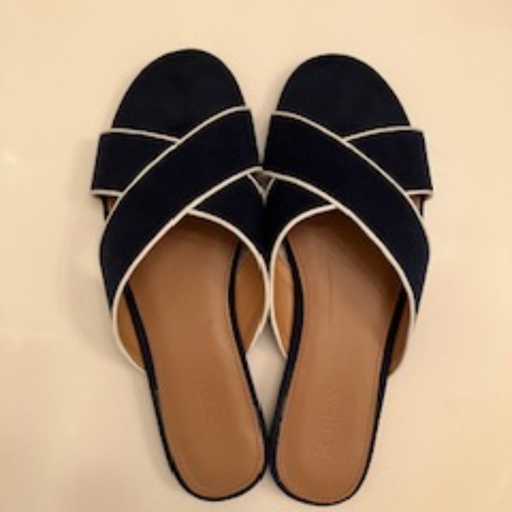 J Crew Crisscross Slide Sandal (BG337)
